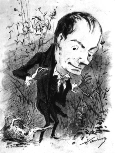 Charles Baudelaire and 'The Lowers of Evil', Caricature in the 'Nadar ...
