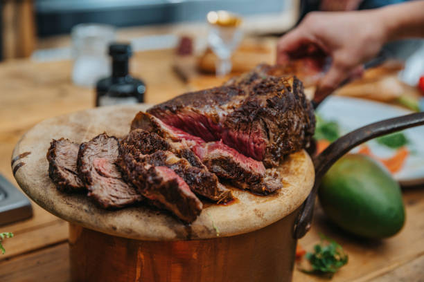 chef arranging slice of cooked tomahawk steak in wooden plate at picture id1302980461?k=20&m=1302980461&s=612x612&w=0&h=cHr8gSQ97aKkmoPt y5LzyadrWrT8PPird8fpzrS6EM=