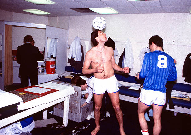 Chelsea's Colin Lee in the dressing room before the game.