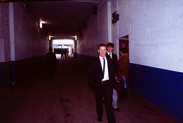 Chelsea's David Speedie in the Wembley tunnel before the game.