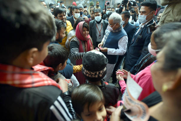 IND: Chhattisgarh CM Bhupesh Baghel Holds Door-To-Door Campaign For Congress Candidate Pankhuri Pathak In Noida