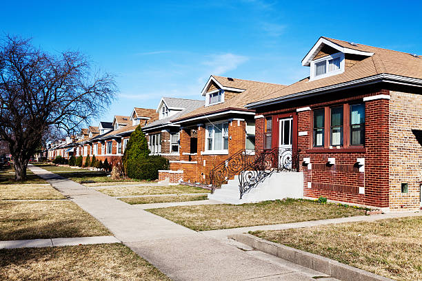 chicago bungalows in a southwest side neighborhood picture