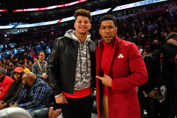 chiefs quarterback patrick mahomes and kevin mimms attend the 2020 picture