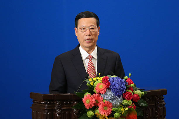 Chinese Vice Premier Zhang Gaoli delivers a speech at the Philippines - China Trade and Investment Fourm conference at the People's Grand Palace in October ...