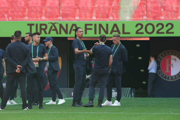 ALB: AS Roma Walkaround Before The UEFA Europa Conference League Final