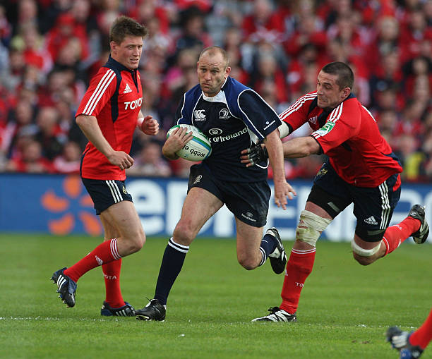 DUBLIN, IRELAND - MAY 02: Chris Whitaker, the Leinster scrumhalf charges forward during the Heineken Cup semi final match between Munster and Leinster at Croke Park on May 2, 2009 in Dublin, Ireland. (Photo by David Rogers/Getty Images)