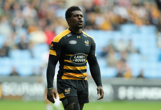 COVENTRY, ENGLAND - SEPTEMBER 16: Christian Wade of Wasps looks on during the Gallagher Premiership Rugby match between Wasps and Leicester Tigers at the Ricoh Arena on September 16, 2018 in Coventry, United Kingdom. (Photo by David Rogers/Getty Images)