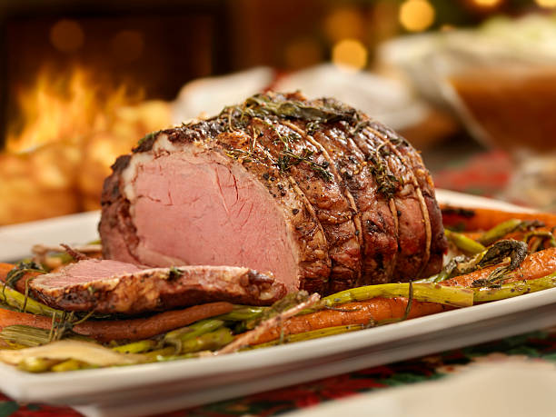 christmas roast beef dinner picture