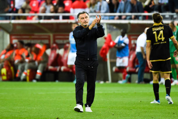 Christophe GALTIER during the Ligue 1 match between Reims and Nice at Stade Auguste Delaune on May 21, 2022 in Reims, France. - Photo by Icon sport