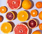 image citrus fruit medley flat lay