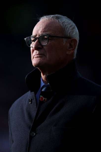 Claudio Ranieri, Manager of Watford FC looks on during the Premier League match between Watford and Southampton at Vicarage Road on October 30, 2021...