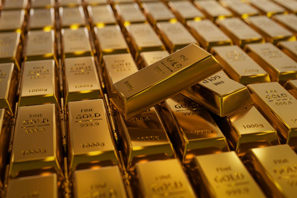 closeup of gold bars picture