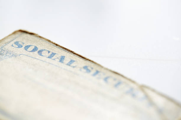 Close-up of social security card