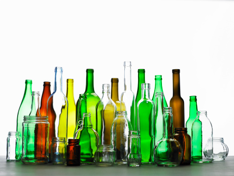 Collection of bottles of various colours