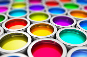 Color paint cans