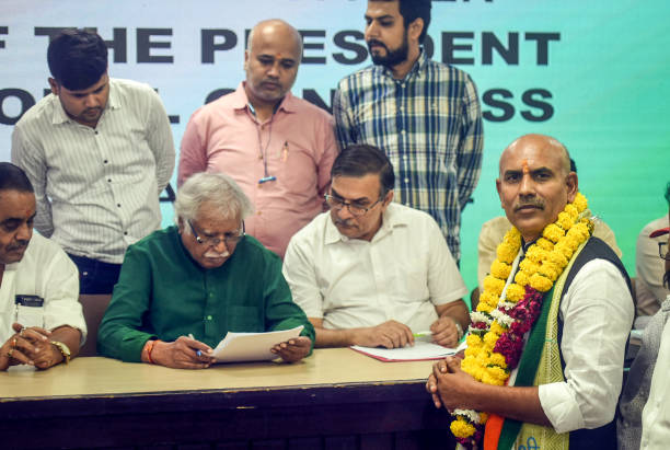 IND: Congress Leader KN Tripathi Files Nominations For The Congress Presidential Election