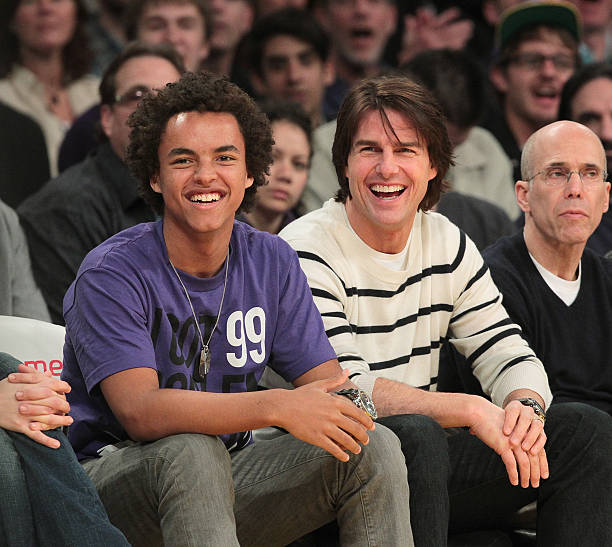 Celebrities At The Lakers Game