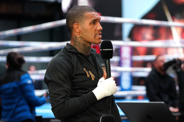 Conor Benn during a media workout at Outernet London. The British Boxing Board of Control has prohibited a fight between Conor Benn and Chris Eubank...