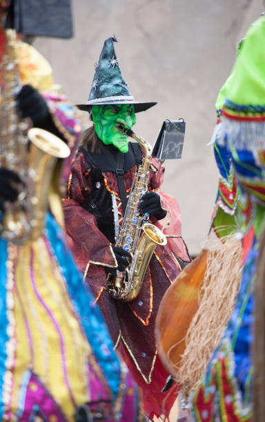 Costumed performers in an annual parade in Philadelphia