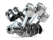 Crankshaft V6 engine