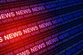 Creative red news background