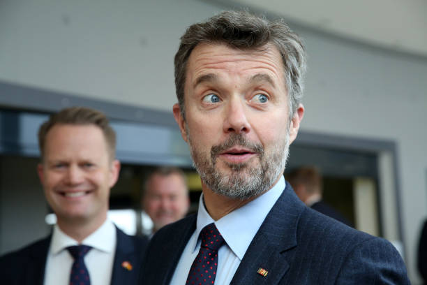 Crown Prince Frederik of Denmark and Danish Foreign Minister Jeppe Kofod attend the Danish Business Conference at Kosmos event location on November...