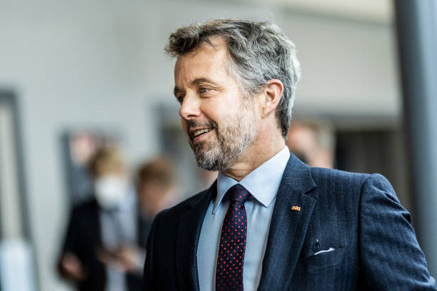 Crown Prince Frederik of Denmark is pictured during the Danish Business Congress on November 11, 2021 in Berlin, Germany.