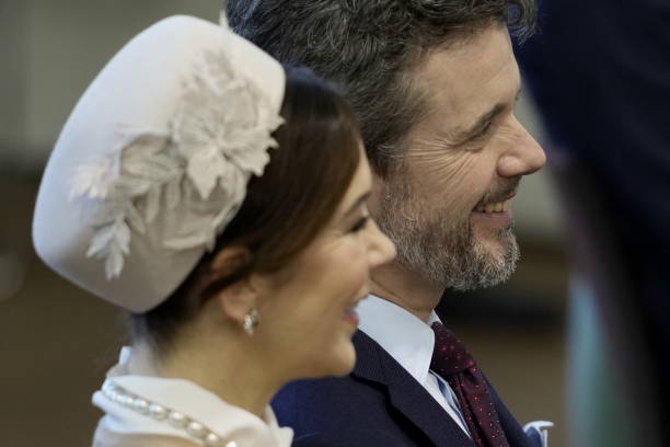 Crown Princes Mary of Denmark and Crown Prince Frederik of Denmark attend the Danish Parliament's celebration of the 50th Regent's Anniversary of...