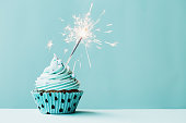Cupcake with sparkler