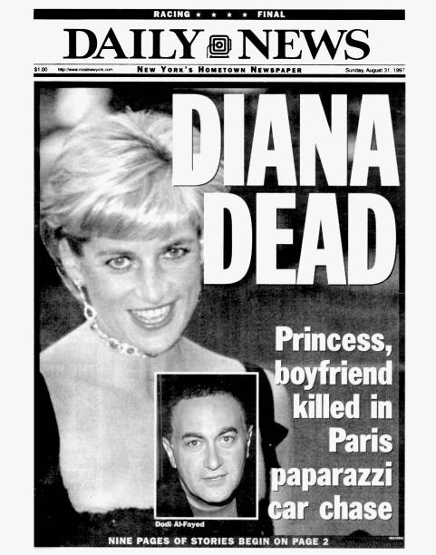 Daily News front page dated August 31 Headlines: DIANA DEAD , Princess. Boyfriend killed in Paris paparazzi car chase , Princess Diana and Dodi...