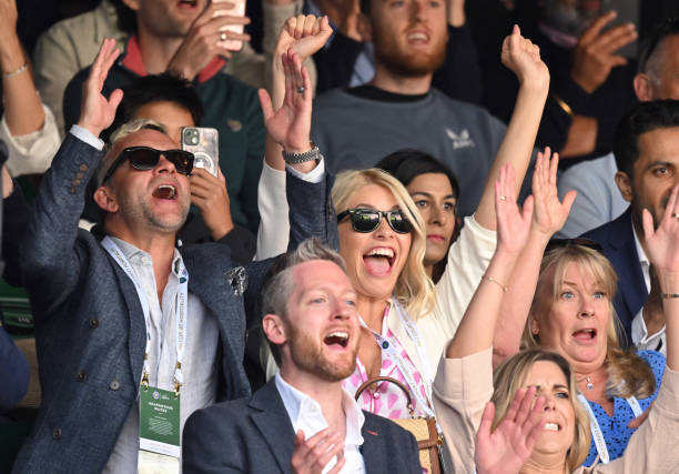 GBR: Celebrity Sightings At Wimbledon 2022 - Day One