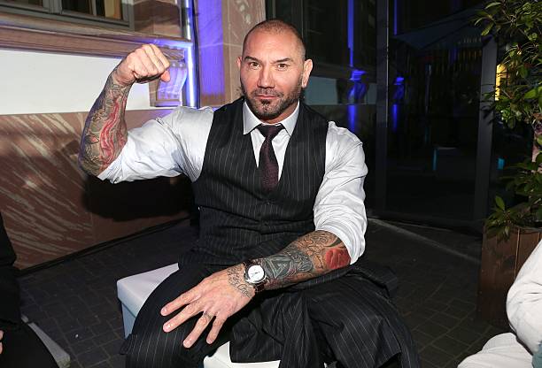 dave bautista during the presentation of the jaguar land rover in picture