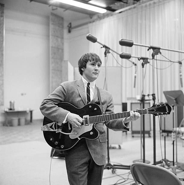 David Crosby of The Byrds at a recording session in Los Angeles, California, January 28, 1965 ...