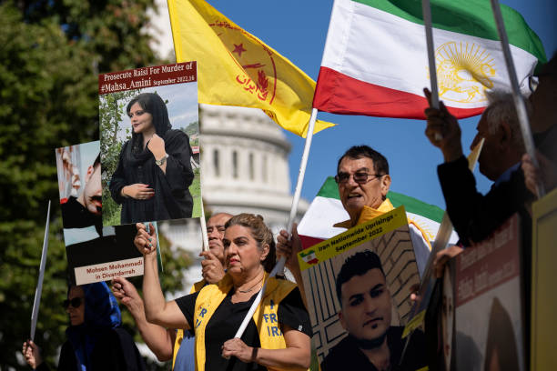 DC: People Rally On Capitol Hill In Support Of Uprisings In Iran