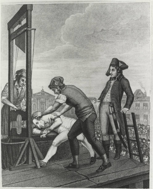 death-of-robespierre-maximilien-de-robespierre-6-may-1758-28-july-picture-id152188852