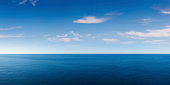 Deep Blue Ocean Panorama