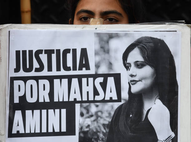 ARG: Demonstrations Outside Iranian Embassy Over Death Of Mahsa Amini