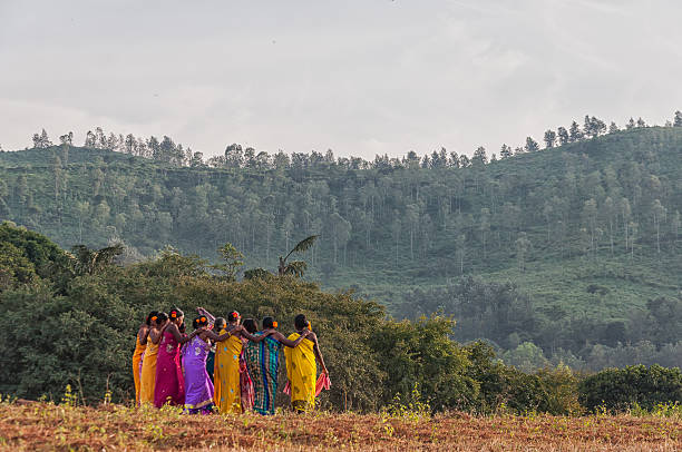 dhimsa dance, araku valley - araku valley stock pictures, royalty-free photos & images