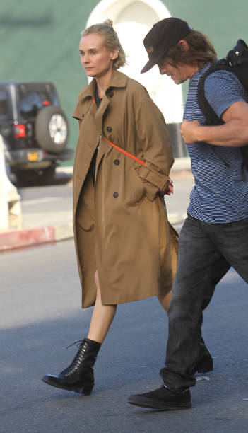 Diane Kruger and Norman Reedus are seen on February 24 2020 in Los Angeles California