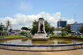 Douala, Cameroon: central square - city center