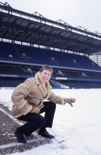 Doug Rougvie of Chelsea at Stamford Bridge where snow has caused a match cancellation during the 1985/86 season at Stamford Bridge, in London,...
