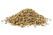 Dried Fennel Seeds isolated