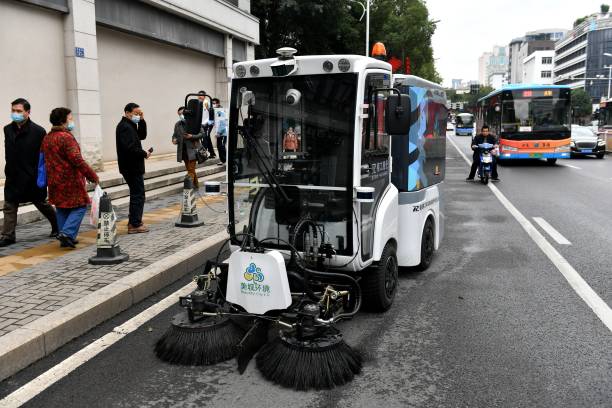 CHN: Driverless Sweeper Put Into Trial Operation In Fuzhou