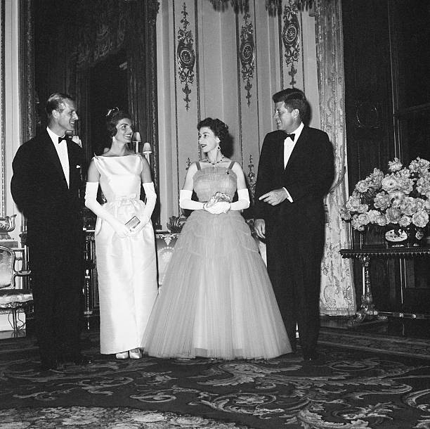 Queen Elizabeth and John F. Kennedy and Wife Pictures | Getty Images