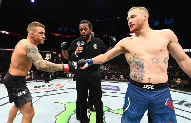 Dustin Poirier and Justin Gaethje