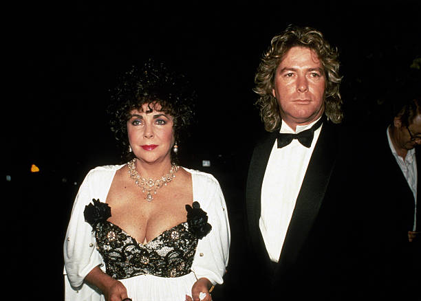 Elizabeth Taylor and Larry Fortensky circa 1990 in New York City.