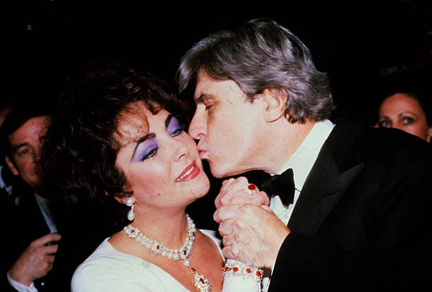 Elizabeth Taylor and Senator John Warner attends the afterparty for the play, The Little Foxes at Xenon on May 7, 1981 in New York City.