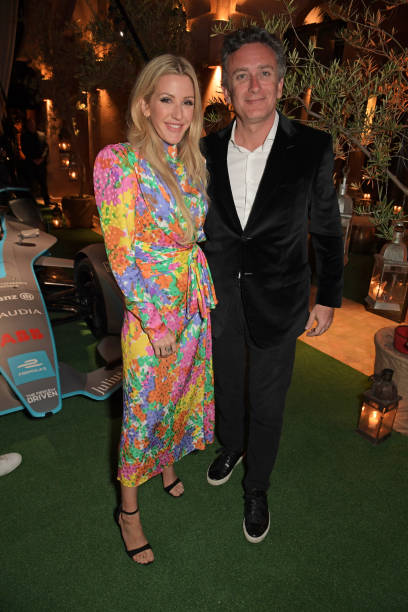 Ellie Goulding and Formula E Chairman Alejandro Agag attend The ABB FIA Formula E Mad Hatters Moroccan Tea Party in celebration of the 2020 Marrakesh...