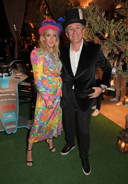 Ellie Goulding and Formula E Chairman Alejandro Agag attend The ABB FIA Formula E Mad Hatters Moroccan Tea Party in celebration of the 2020 Marrakesh...