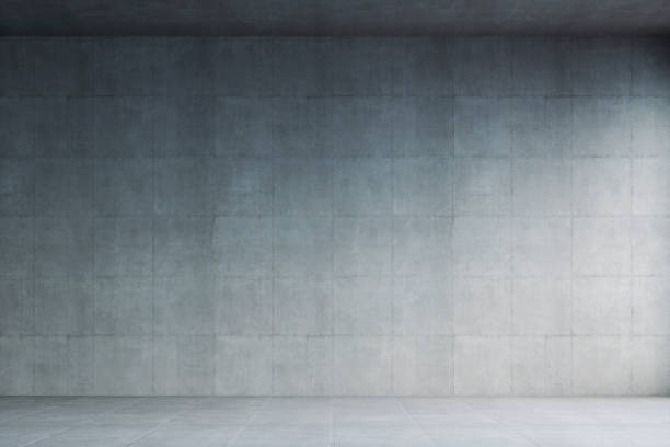 empty modern concrete room - wallpapers for walls room stock pictures, royalty-free photos & images